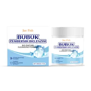 Jue Fish Laundry Bubble Powder For Home Use: Quick Stain Removal, Brightening, Refreshing, Deep Cleaning, And Clothes Protection. Convenient To Use