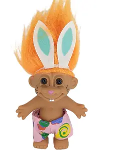 Troll Doll 5" Russ Easter Bunny Rabbit Collectible Vintage Figure