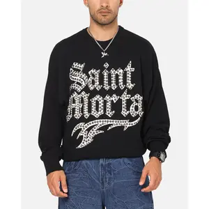 Saint Morta Sanctified Crewneck Sweater Black