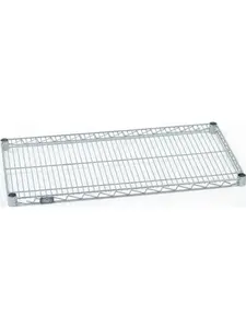Nexel Industries S1848Z Industrial 18x48 in. Standard Wire Shelf, Poly-Z-Brite Adjustable Expandable Organizer for Storage Racks
