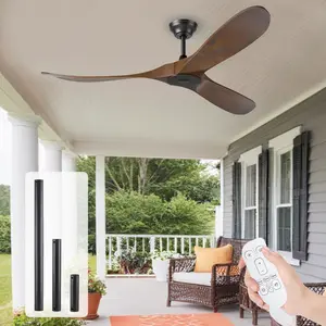 52‘’/60’’/70‘’ Soild Ceiling Fan with Remote,6 Speed Setting for Bedroom and Living Room