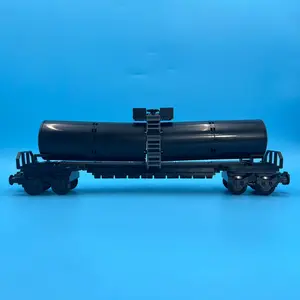 Oil Tanker Train Design Building Blocks, 173pcs/set Railway Train Building Blocks, Model Ornaments, Flatbed Carriages, Creative Blocks Toy