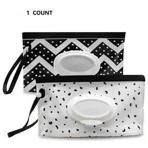 Portable Flip-Top Wet Wipe Bag, Self-Sealing Eva Material, Convenient Dispenser Pouch, Ideal for Travel and Daily Use