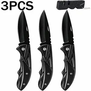 3/5pcs Ultimate Compact EDC Folding Knife Retractable Utility Knife Box Cutter Pocket Folding Knife Practical Knife Sturdy Blade & Textured Grip Back Clip Cool Gadgets Lightweight for Home Suitable for Daily Use And Carrying Camping Office
