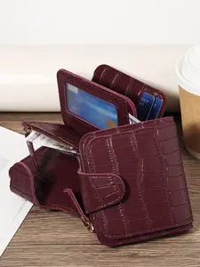 New Women's Card Case, Short Zippered Wallet, Credit Card Holder Zippered Card Case, Women's Short Wallet, Cardholder, Credit Card Organizer