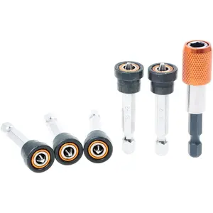 6pcs Drywall Screw Setter Strong Magnetic drywall Screw Bit Phillips Bit for Plasterboard with 2" Quick Change Drill Bit Holder Positioning Bit Batch Head
