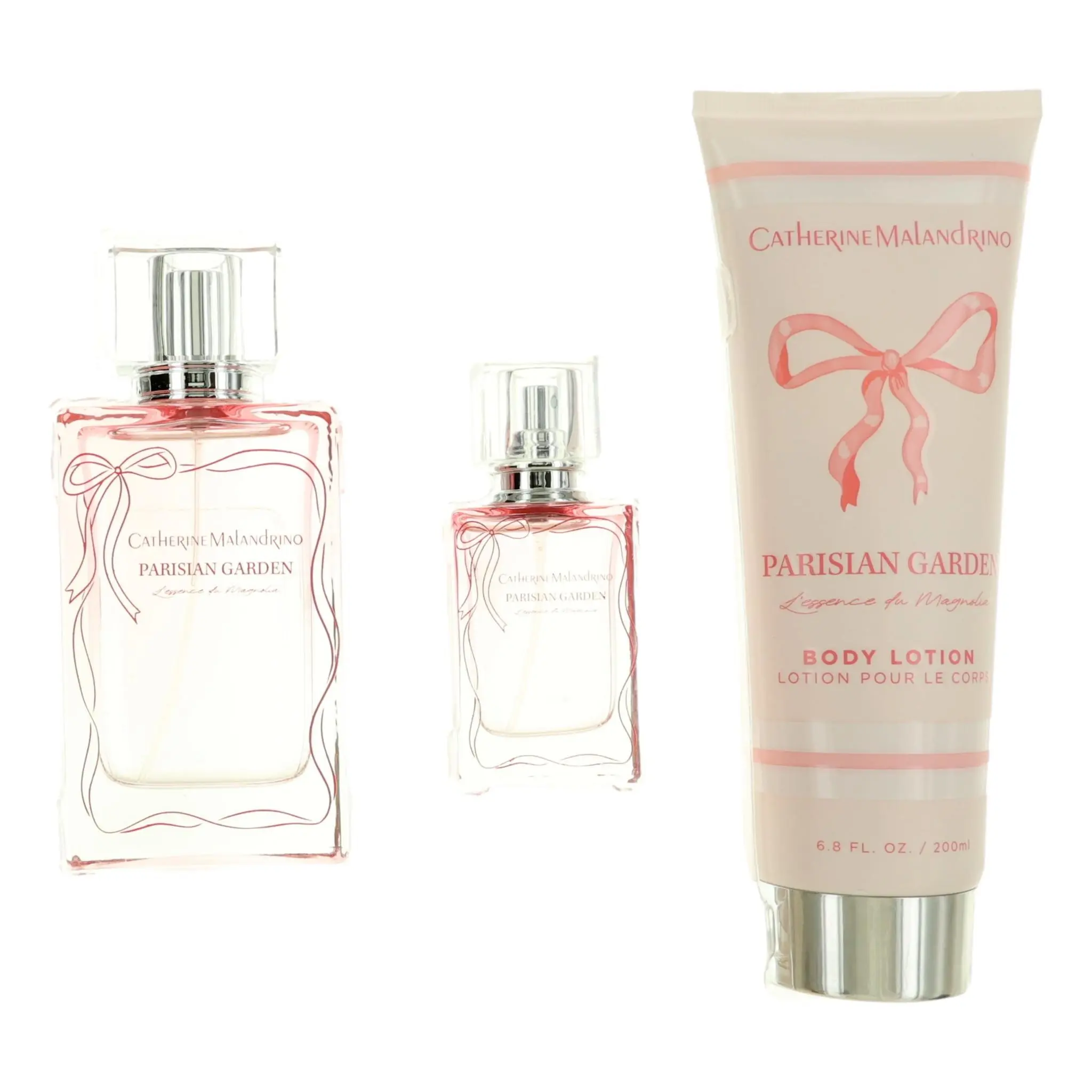 Parisian Garden 3-Piece Gift Set for Women with 3.4 oz EDP Spray, 0.68 oz Travel EDP Spray & 6.8 oz Body Lotion