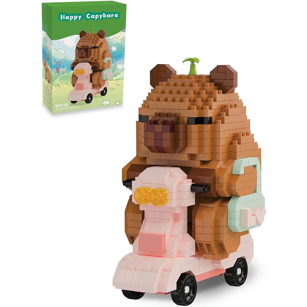 Capybara Micro Building Block Figures - Building Block Sets, Mini Building Toys for Kids 10-14, Party Favors & Gifts for All Ages