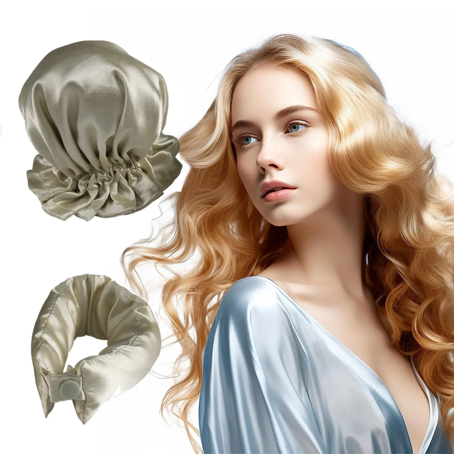 Apricot colored hair mask pair (OPP)