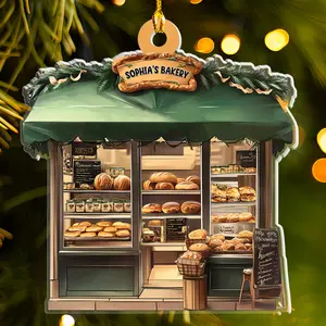 Petthouse | Personalized Bakery Ornament, Custom Name, Gift For Baking Lovers, Christmas Baking Gift, Baker