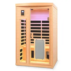 Low EMF Front Door Infrared Sauna Room with Heating Panel for 2