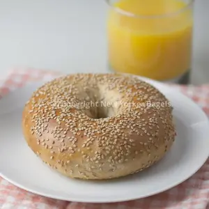 New York Bagels Sesame Bagels - Fresh Hand-Rolled Large Bagels - Kosher Certified Vegan