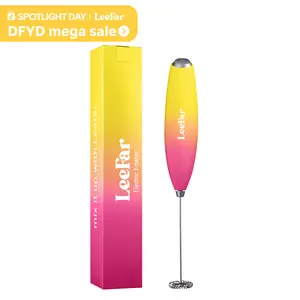 LeeFar Electric Milk Frother Hand Mixer for Smooth Frothing and Mixing