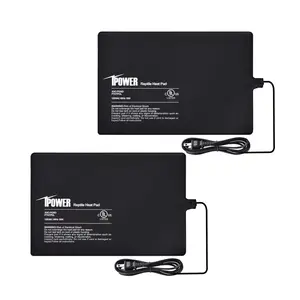 Reptile Heat Pad Under Tank Terrarium Warmer Heating Mat and Digital Thermostat Controller for Turtles Lizards Frogs and Other Small Animals, Multi Sizes