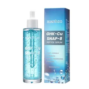 GHK-CU Copper Peptide Serum for Face Hydrating Skincare Serum 3.5 fl oz Blue Anti-aging Facial Essence Promotes Collagen Production and Enhances Skin Elasticity GHK-Cu Peptide and Hyaluronic Acid 100ml GHK-CU