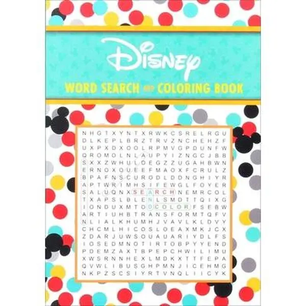 Disney English Activity Book - Word Search, Coloring Pages, Animated Films-Themed Puzzles, Great for Quiet Downtime at Home, Editors of Thunder Bay Press, Paperback, 0.45 lbs, Fun Activities