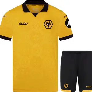Wolverhampton 2025/26 Home and Away Full Set Soccer Kit, Premium Fabric Match Style Set N