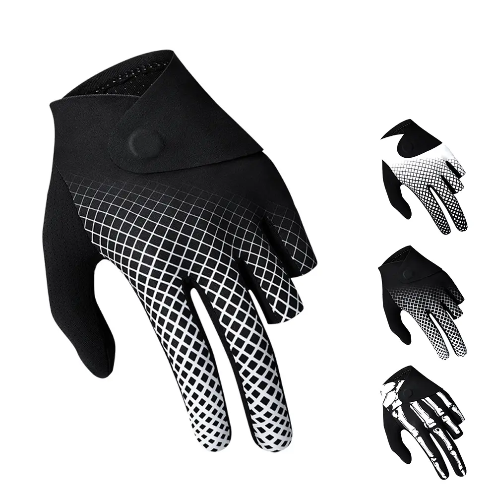 Professional Billiard Glove for Left Hand, Three-Finger Design, Adjustable Elastic Strap, Durable Needles, Breathable Material, Billiards Accessories, Sport