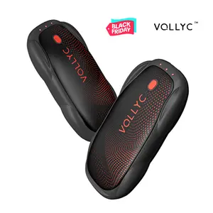 [Game Day Essentials]VOLLYC 2-Pack Hand Warmers Electric Magnetic Rechargeable, 12H Long-Lasting, Portable & Convenient Heater with 3 Heat Modes for Game Day, Hunting, Super Bowl, Hiking, Workdays. Ultra Slim Pocket Camping Accessories