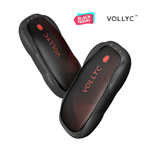 [Holiday Gift] VOLLYC 2-Pack Unisex Convenient Ultra Slim Pocket Electric Magnetic Rechargeable Hand Warmers - 12-Hour Long-Lasting, 3 Heat Modes, Sporty Keep Warm Hand & Foot Warmers for Winter Sports Camping