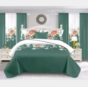 7-Piece Comforter Set with Curtains & Decorative Pillows – Complete Bedroom Set