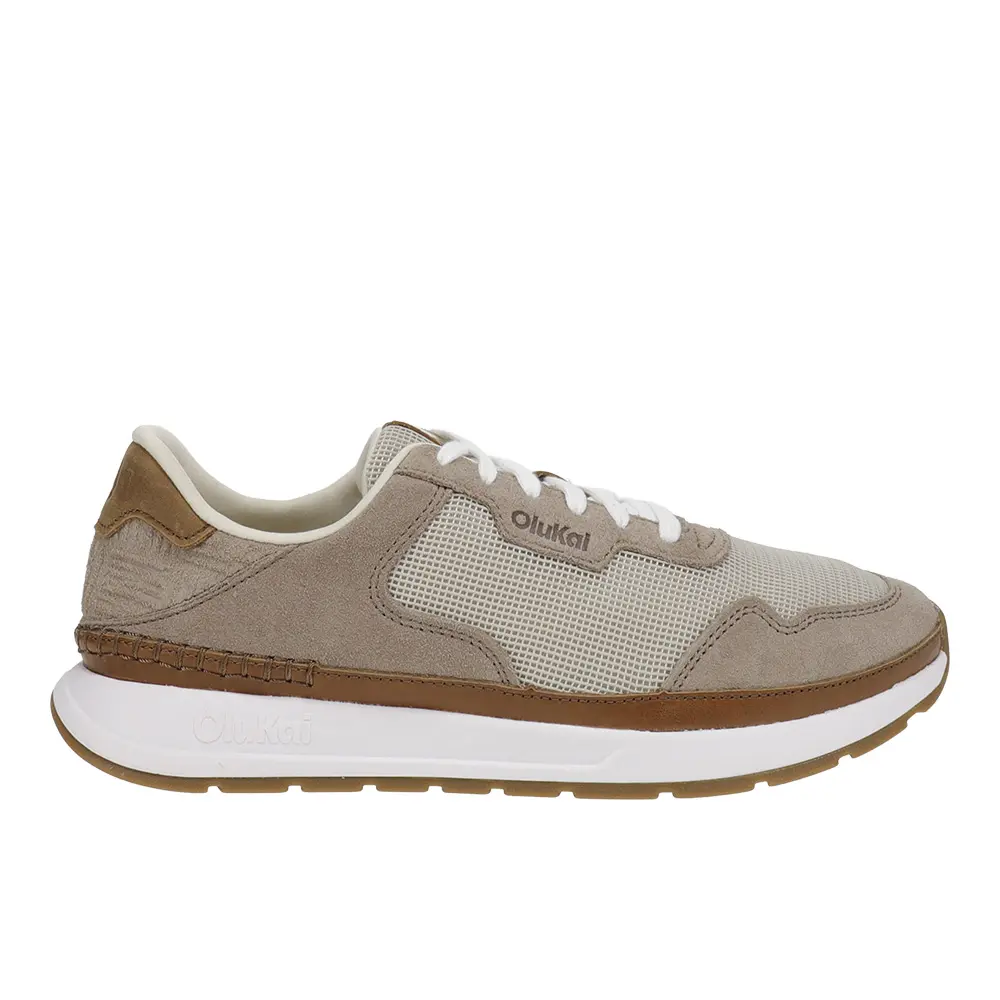 Olukai Mens Koke Lace Up Sneakers Shoes Casual - Grey