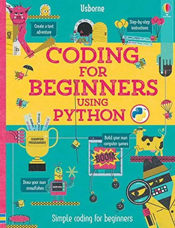 USED Book - Coding for Beginners Using Python by Louie Stowell (Hardcover-spiral) - English