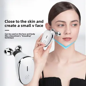 Dual Ball Facial Roller – Home Microcurrent Beauty Device for Neck & Face Lifting, V-Line Contouring & Skin Rejuvenation