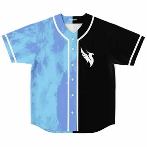 Illenium Style Black and Blue Baseball Jersey, Unisex Electronic Music Fan Top