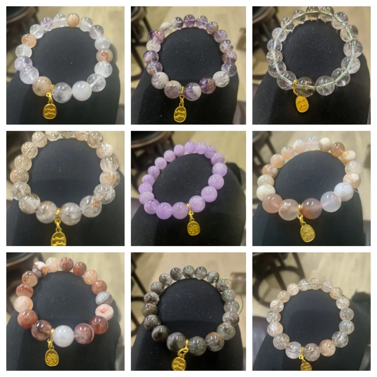 1 Monet Garden series bracelet, fashionable and elastic for both men and women, with a gold tag, fashionable and auspicious. This bracelet is the perfect gift for couples, friends, and family.