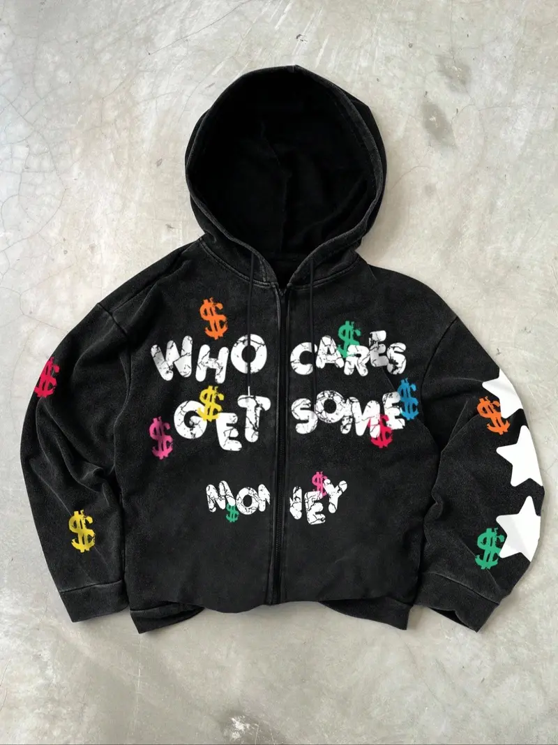 トップス money hoodie men's who cares get some money hoodie - TikTok Shop