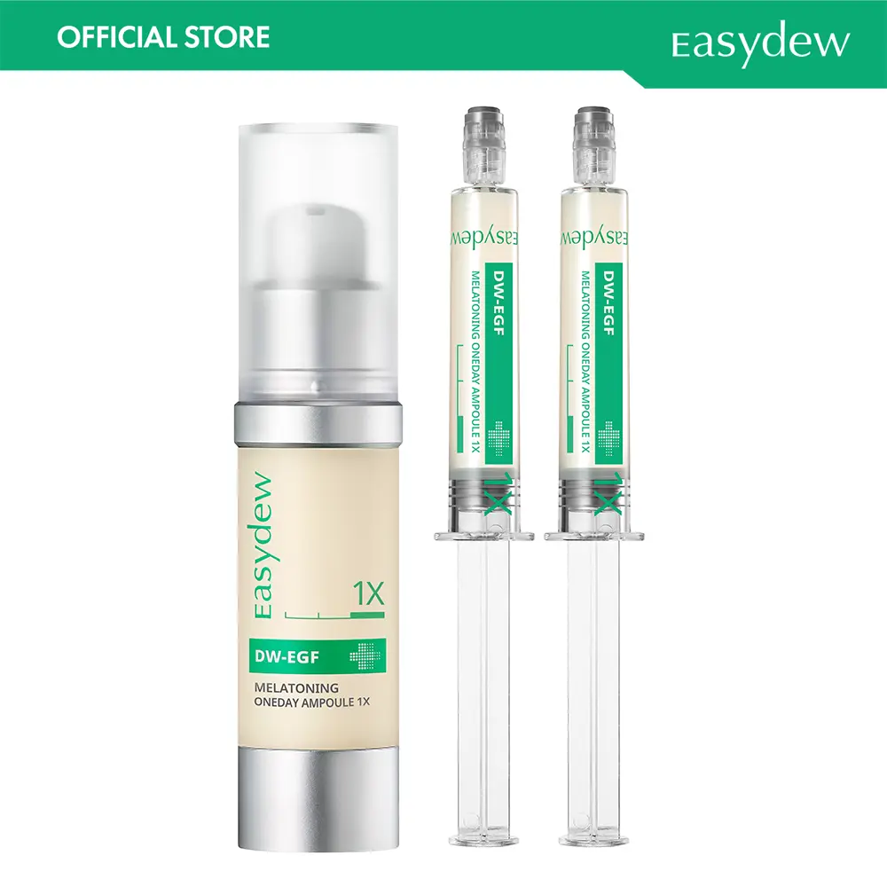[Easydew] EGF Blemish Care Package - DW-EGF Melatoning Ampoule (Ampoule 1x 30ml + 1x 8ml 2ea) - Official Product 99% Pure EGF Peptide Hydrating Serum with Niacinamide & Glutathione for Uneven Skin - Dark Spot Remover - Korean Skin Care Olive Young