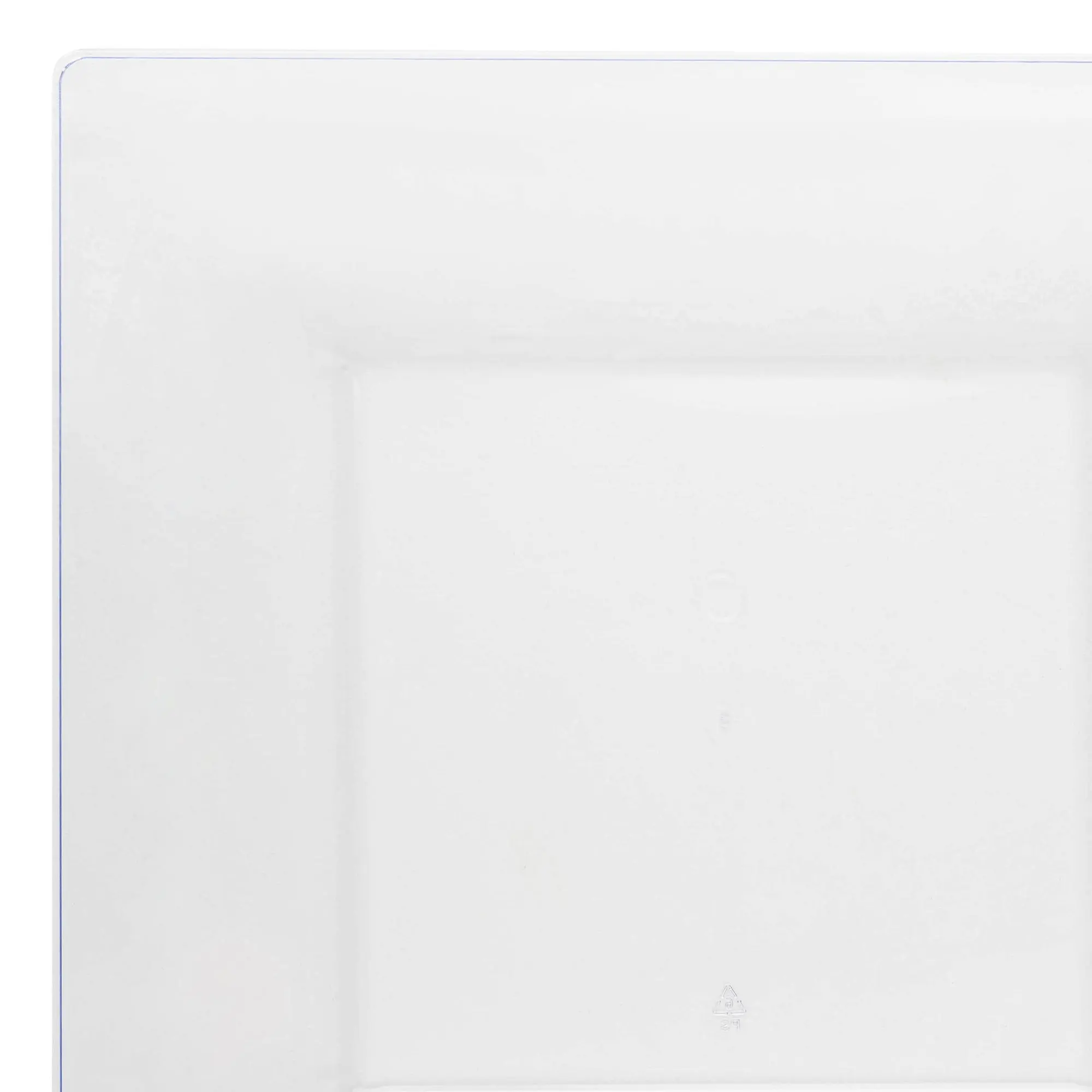 Clear Square Plastic Cake Plates (6.5")