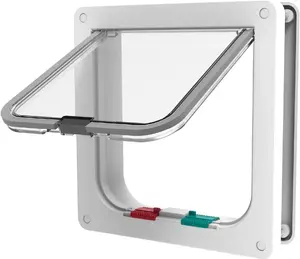 Standard Cat and Small Pet Door, Small, White, Pets up to 11 Lbs