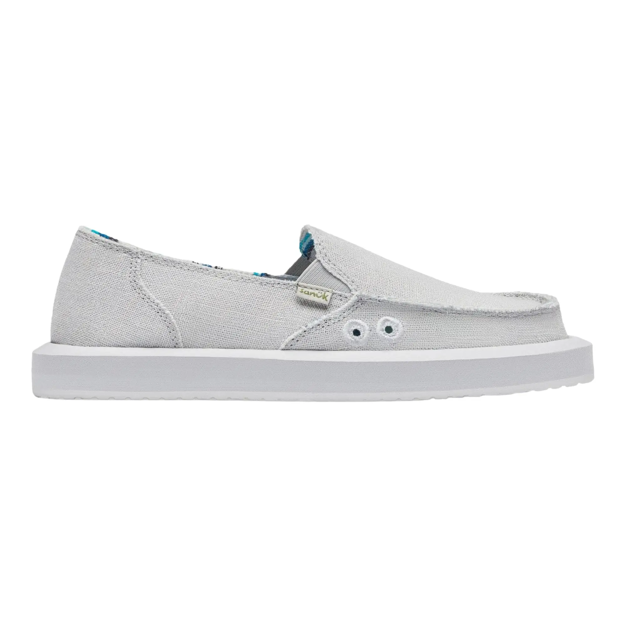Sanuk Donna Soft Top Hemp Loafers Grey  1119310-GREY Women's