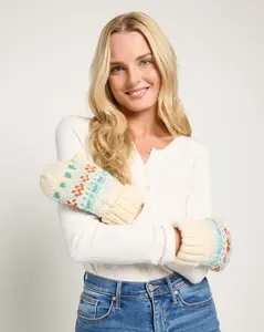 Fleece Lined Patterned Mittens