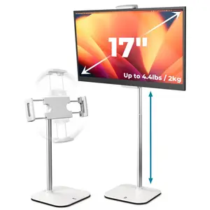 Aston Digital Height Adjustable iPad/Tablet/ Portable Monitor Holder Fits Up to 17 Devices 360° Rotate & Tilt 4.4lb Holding Strength Portable for iPad Pro Mini Air