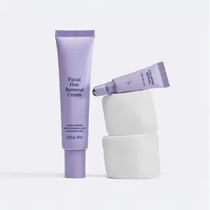 Facial Hair Removal Cream - 1.35 fl oz - Perfect with post-hair removal facial serum 2-pack, facial serum soothes skin - Gentle formula - Suitable for sensitive skin, gentle hair removal, gentle daily cleansing, unisex