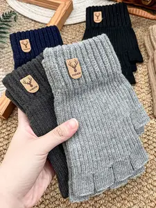 Men's Winter Warm Fleece Gloves, Large Size Cold Weather Protection, Outdoor Thermal Mitts for Daily Use & Extreme Conditions