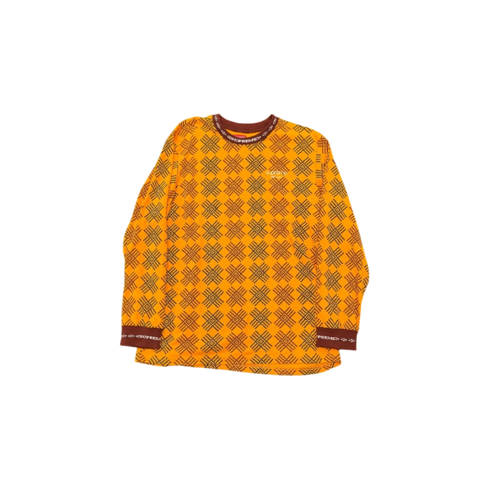 Supreme Yellow Cross Longsleeve T-Shirt
