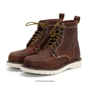 6" Tan Moc toe Puncture Resistant Leather Work boot-MOC-UTR