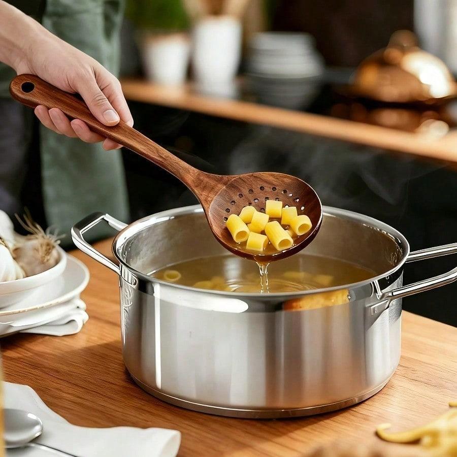 High-End 5-Piece Wooden Cooking Utensils Set - Ergonomic Handle, Natural Wood Spoons, Stir Fry Shovel, Soup Spoon, Non-Stick Pan Shovel, Heat-Resistant, Easy-to-Clean, Durable Cookware, Versatile Cooking Tool High-End 5-Piece Wooden Cooking Utensils Set - Ergonomic Handle, Natural Wood Spoons, Stir Fry Shovel, Soup Spoon, Non-Stick Pan Shovel, Heat-Resistant, Easy-to-Clean, Durable Cookware, Versatile Cooking Tool