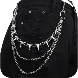 Pants Chain for Men Pocket Chain for Pants Jean Chains for Men Jean Chains Chains for Jeans Biker Chain Hip Chain Jean Chains for Women Pants Chain for Women Hip Jewelry for Women Punk Chain