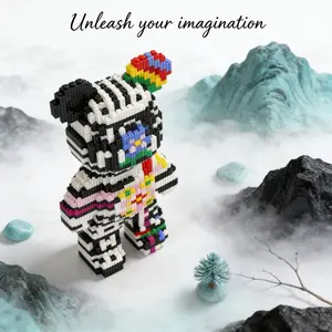 Reggae Music Bear Toy, Trendy Decoration Statue, Creative Handmade DIY Ornament, Christmas Halloween Holiday Gift, Birthday Present