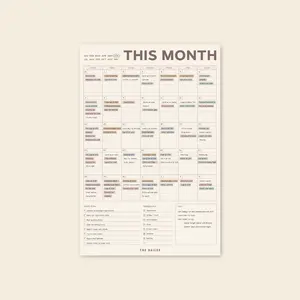 Monthly Fridge Calendar