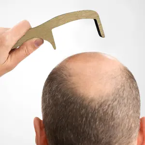 2pcs Funny Bald Men's Comb Set - Perfect Christmas Gag Gift, Unique Hair Styling Tool, Ideal for Grandpa & Party Pranks, Hair Styling Combs