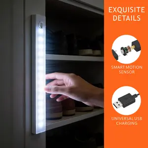 USB Rechargeable LED Night Light, MagneticDouble-sided Tape LED Night Light,Multifunctional LED Light for Home, Bathroom,Bedroom, Kitchen, Car, Garage