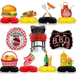 11 Pieces BBQ Party Decorations, Baby Shower Centerpieces, Summer Picnic, Birthday Party Decorations for Birthdays, Carnival, Summer Barbecue Holidays Supplies