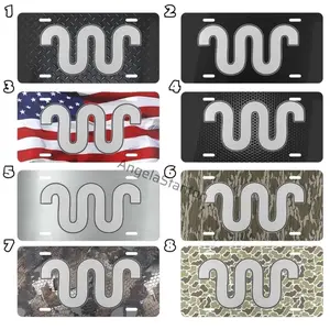 King Ranch Camouflage License Plate Unique Design Stylish Accessory for Front of Car Gift for Him & Her US Version