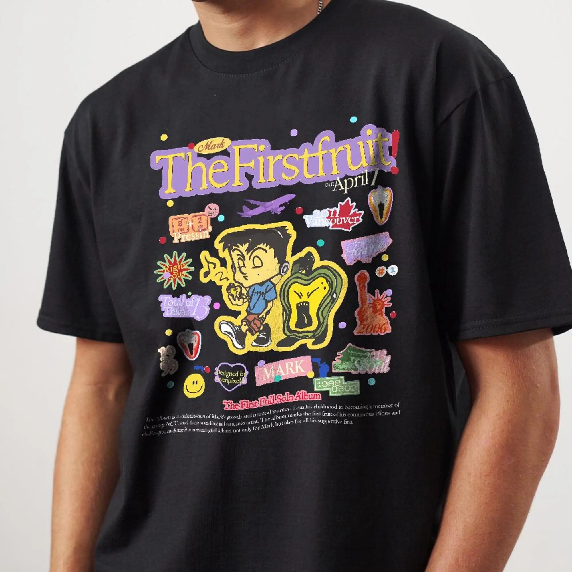 Mark Lee 1st Album Shirt, Mark The FirstFruit Shirt, NCT 127 World